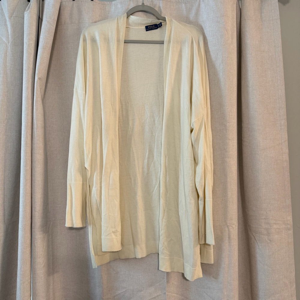 Polo Ralph Lauren long-sleeve open-front Soft cardigan.